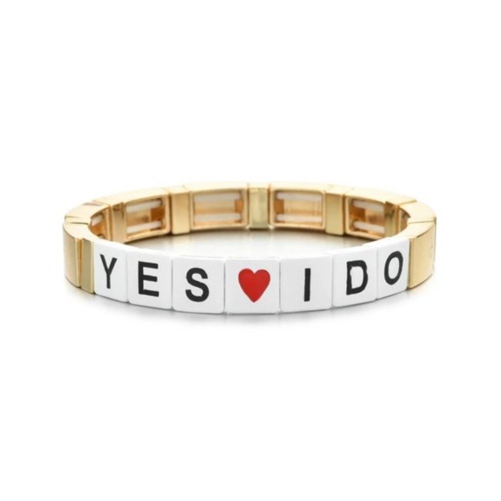 4/$25 Enamel Bracelet Yes I Do Bracelet